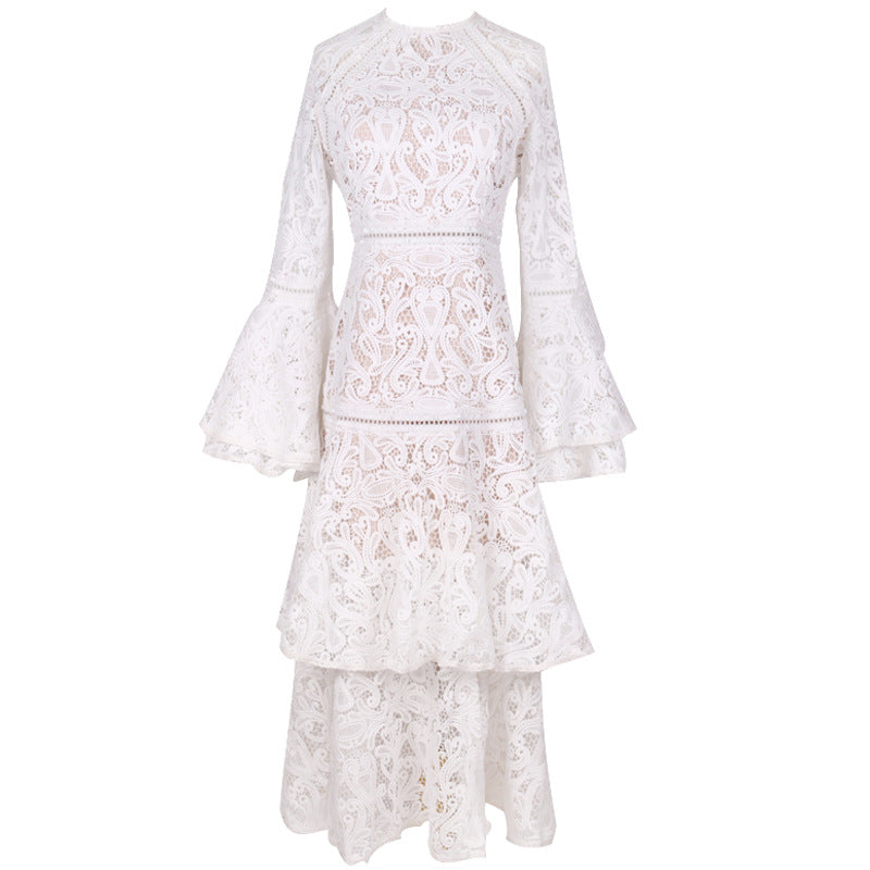 Iris Lace Tiered Maxi Dress