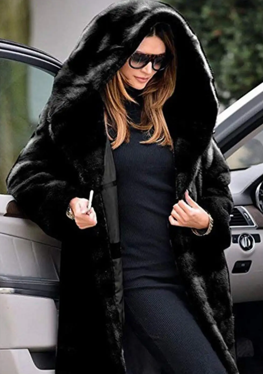 Isabella Hooded Fur Coat