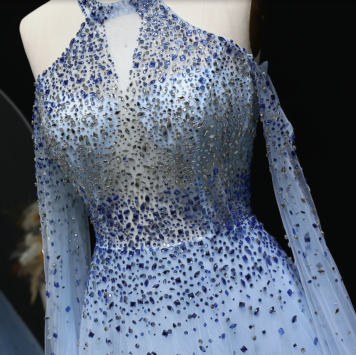 The Old Money Collection Couture Waverunner Evening Gown