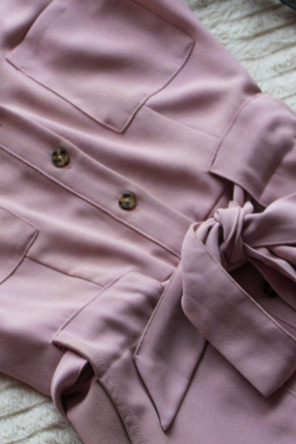 Cropped Jumpsuit with Sash
