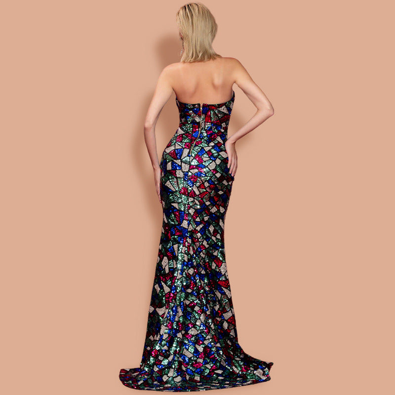 Sequined Banquet Gown