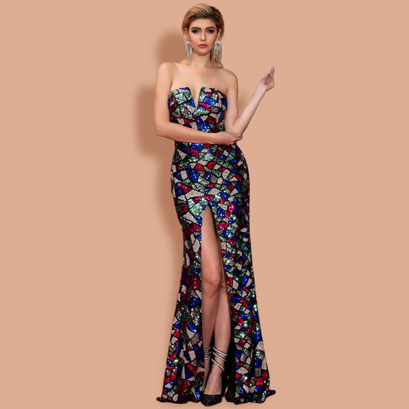 Sequined Banquet Gown