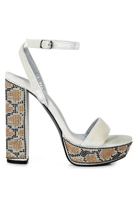 Studded Block Heel Sandals