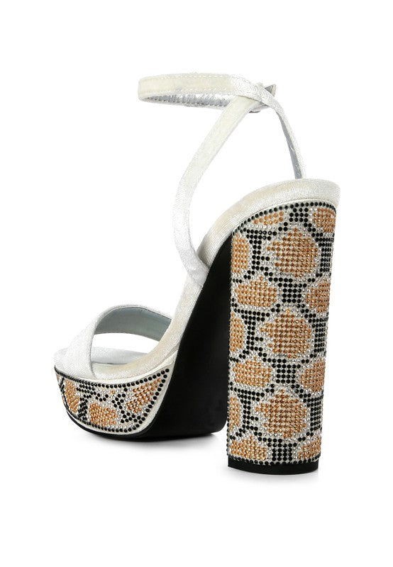 Studded Block Heel Sandals