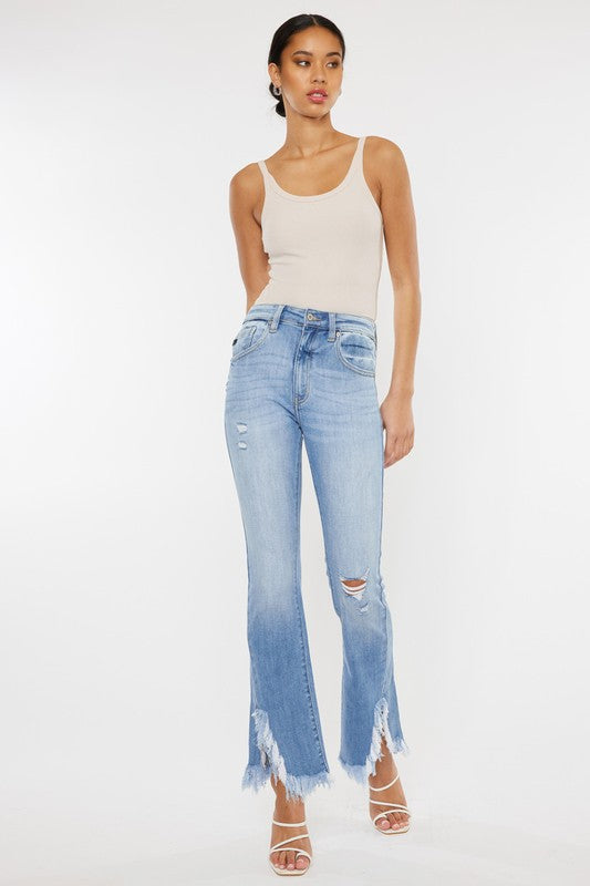 High Rise Leg Bootcut Jeans