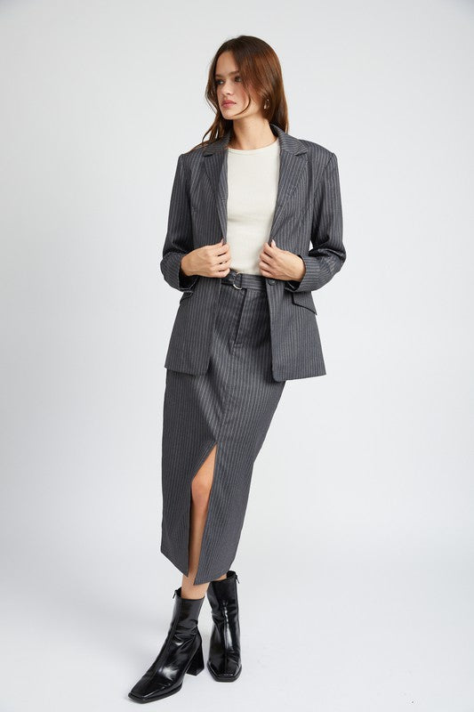 Pinstripe Blazer Jacket