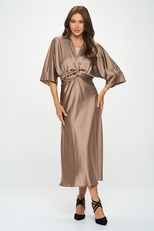 Aspen Hollow Satin Dress