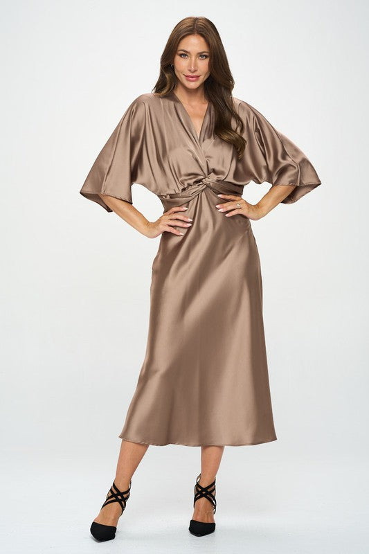 Aspen Hollow Satin Dress