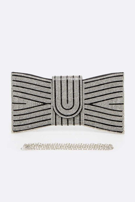 Rhinestone Bowtie Convertible Clutch