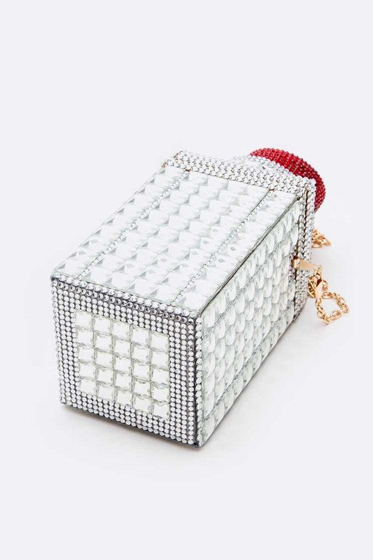 Full Stone Lipstick Iconic Box Clutch