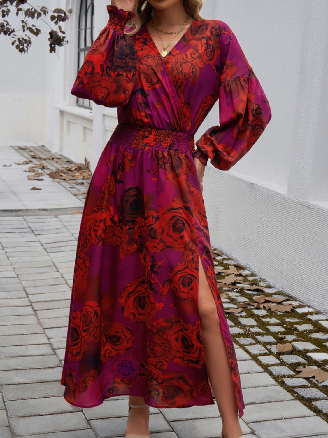 Setenil Long Sleeve Midi Dress