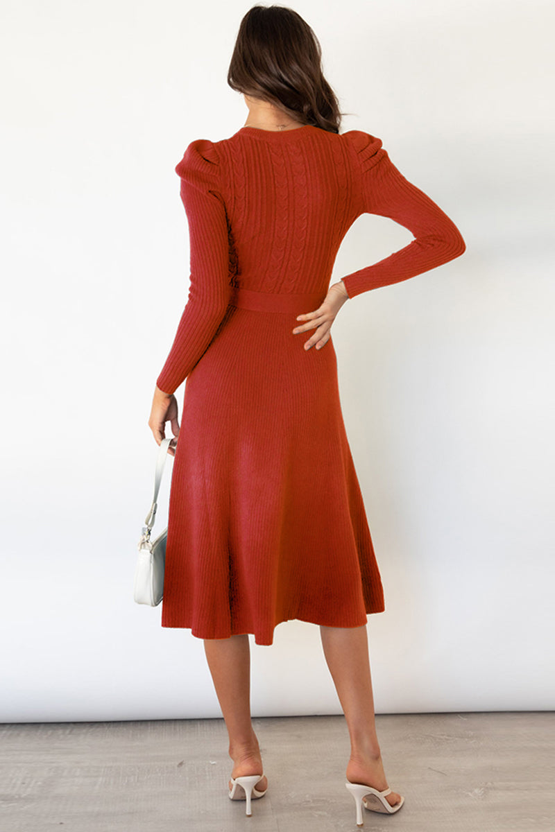 Rochester Tie Waist Sweater Dress