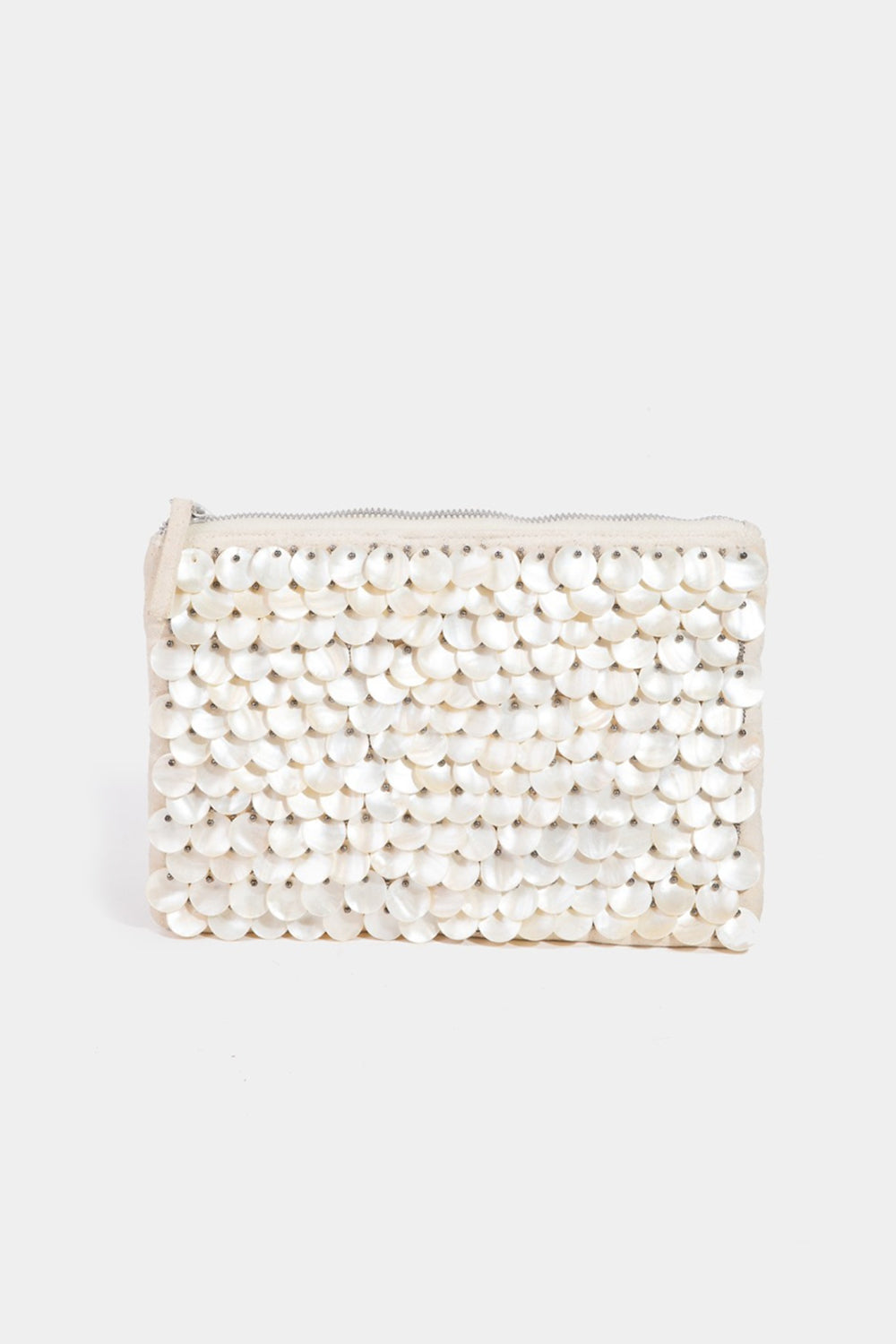 Mother Of Pearl Disc Beaded Bag