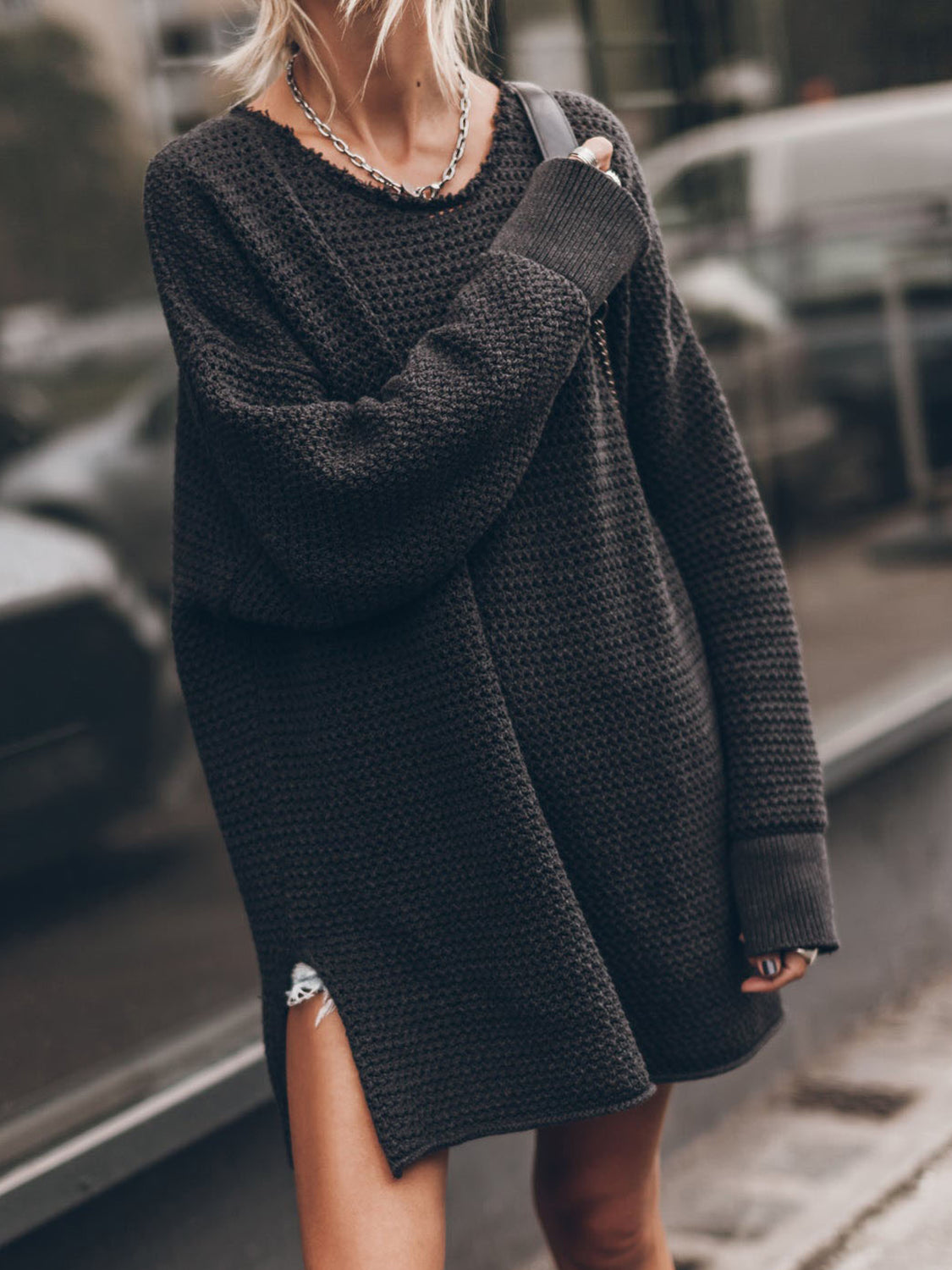 Empress Slit Sweater