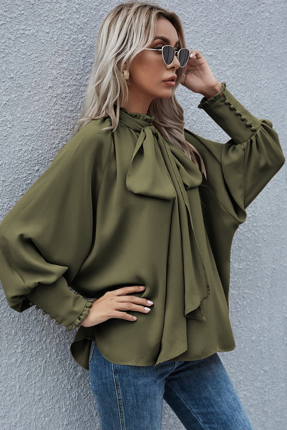 Bishop Sleeve Blouse