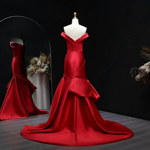 Woman wearing the Old Money Collection Couture Zuinn Gown