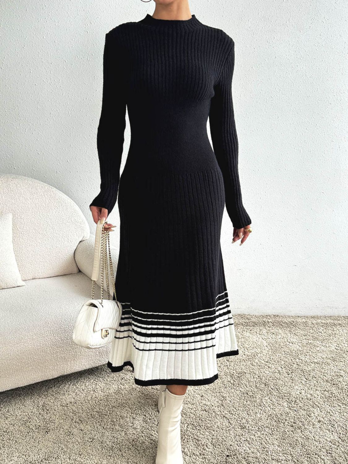 Vicarage Avenue Long Sleeve Sweater Dress