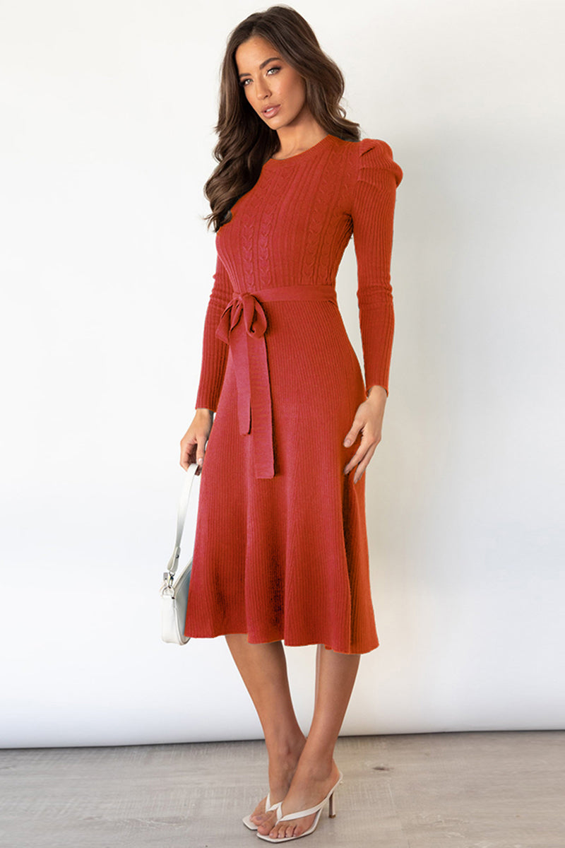 Rochester Tie Waist Sweater Dress