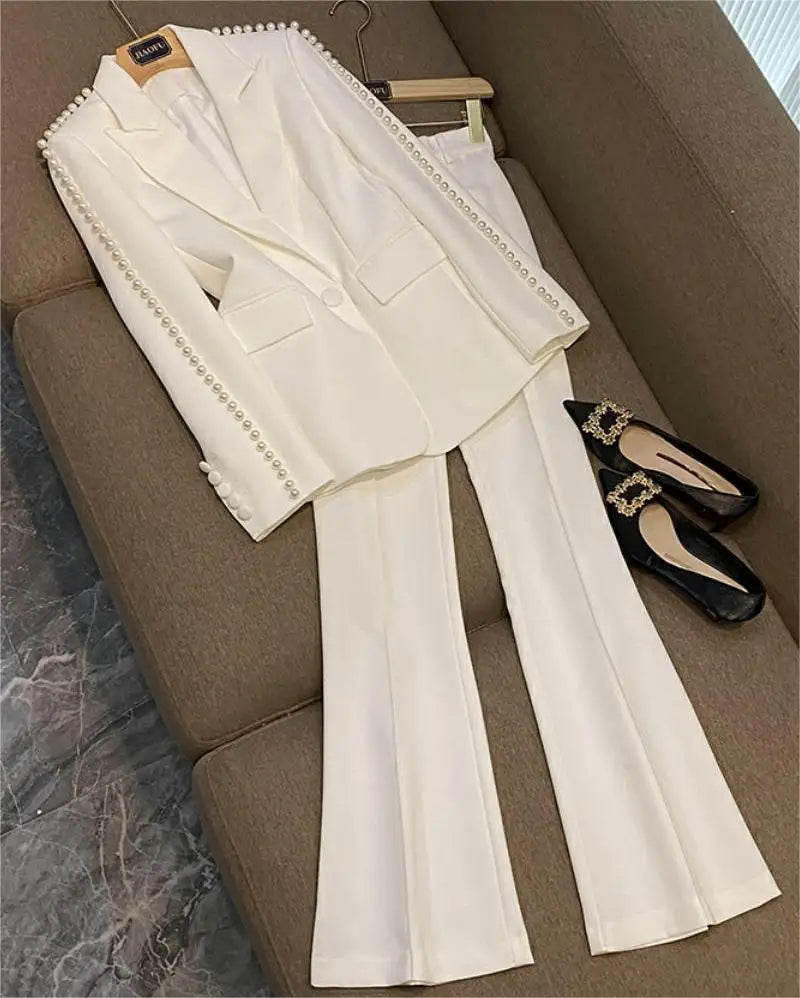 High Street Blazer Two Piece Set