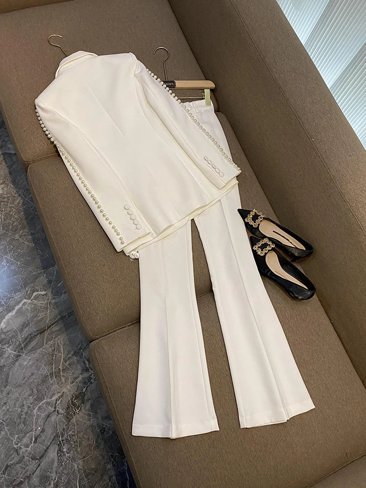 High Street Blazer Two Piece Set