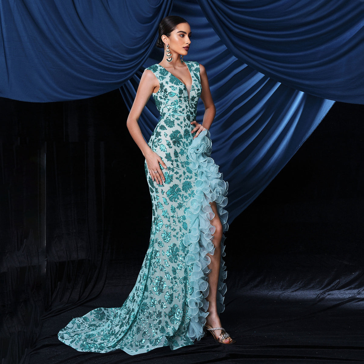 Chemin de Ruth Cocktail Evening Dress