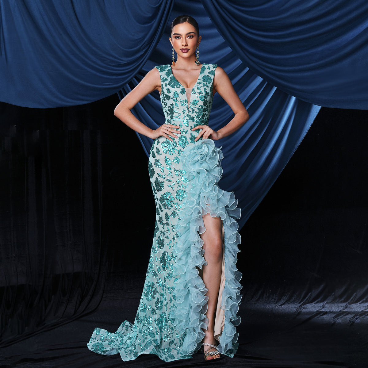 Chemin de Ruth Cocktail Evening Dress