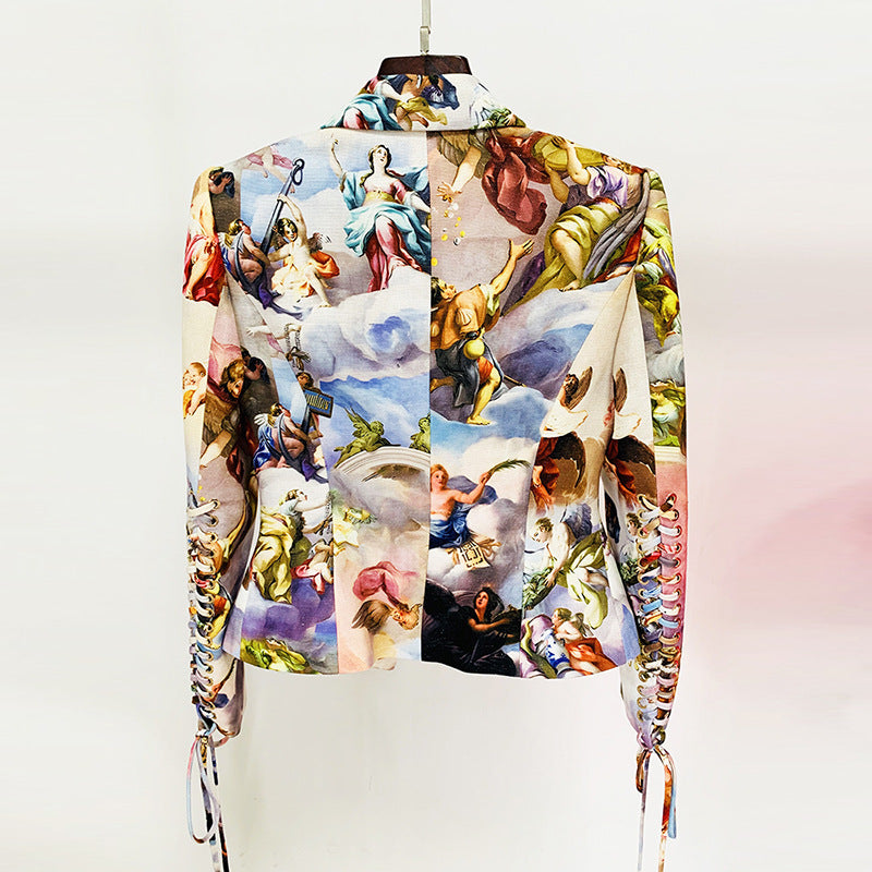 Esperance Angel Print Blazer