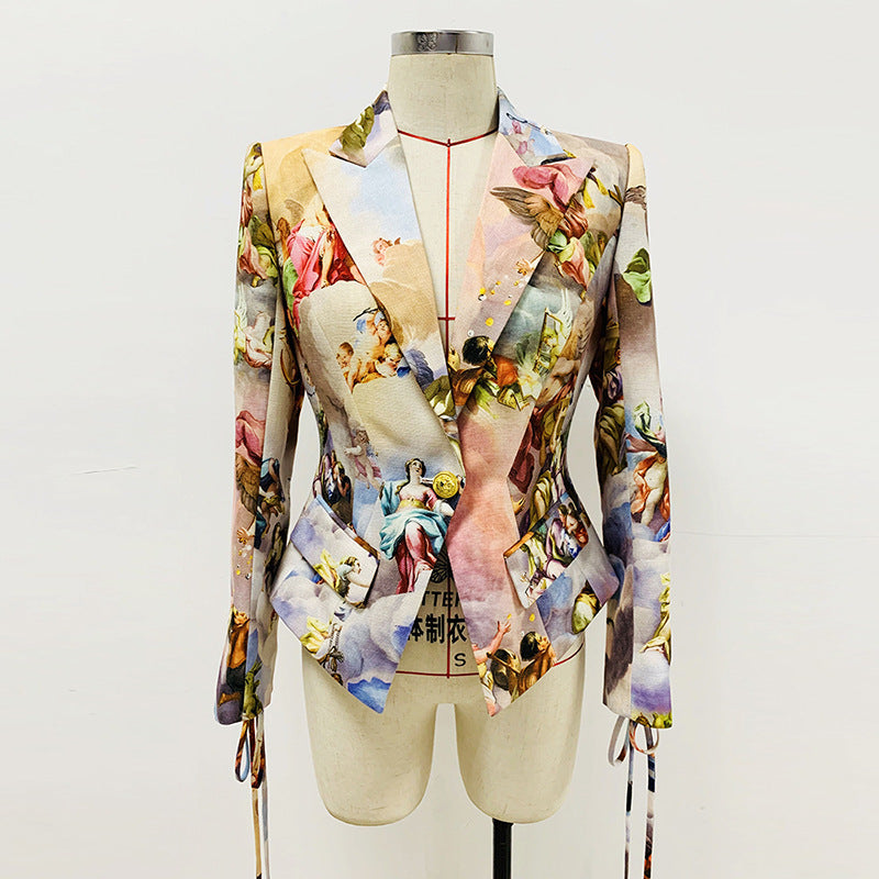 Esperance Angel Print Blazer