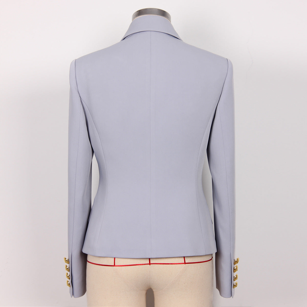 Waist Slimming Classic Blazer With Ornate Gold Buttons