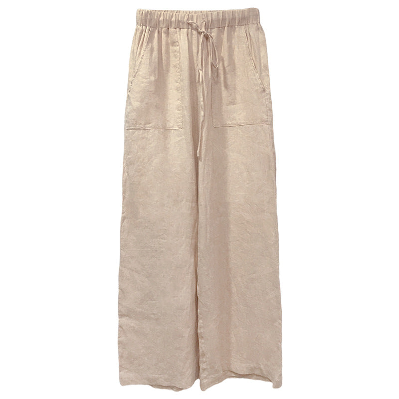 Straight Leg Casual Trousers