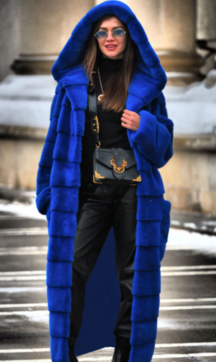 Isabella Hooded Fur Coat