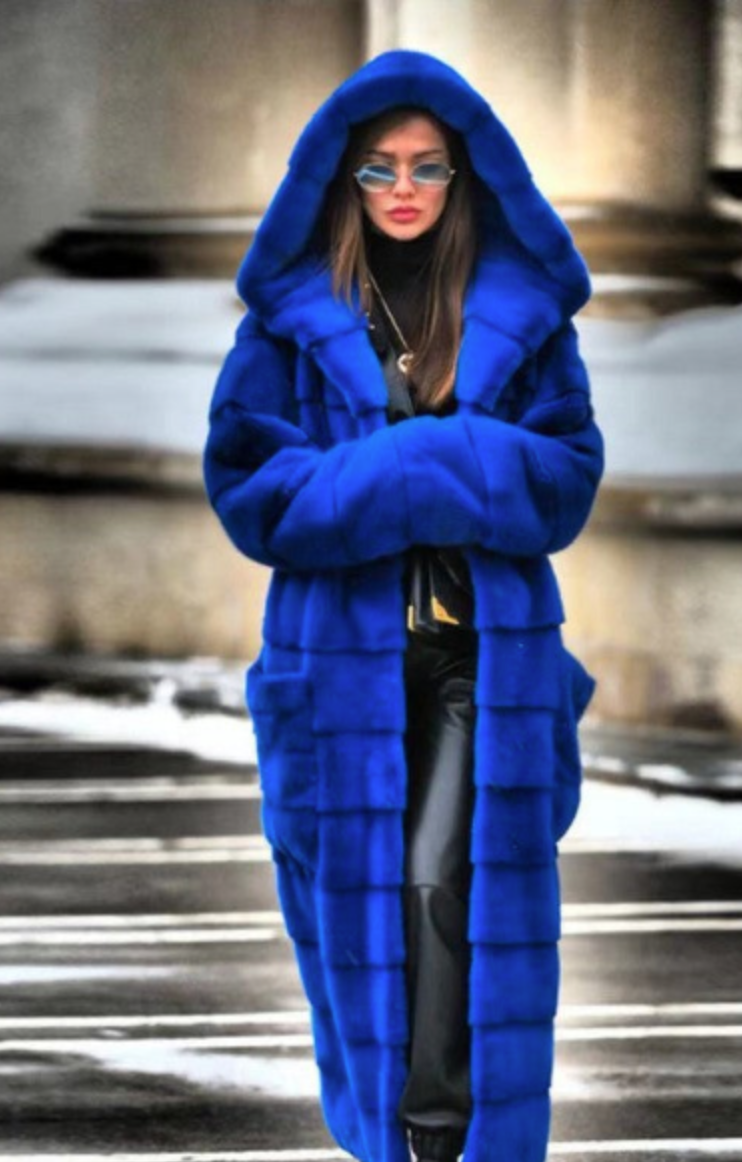 Isabella Hooded Fur Coat