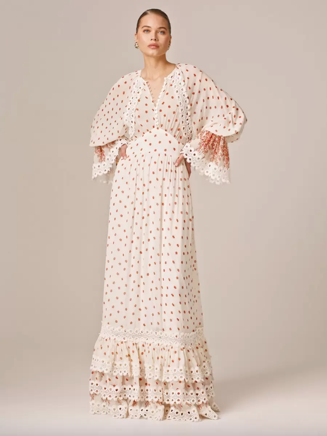 French Alpha Lyrae Polka Dot Dress