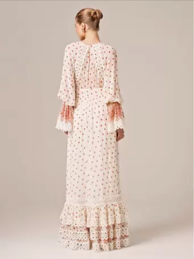 French Alpha Lyrae Polka Dot Dress