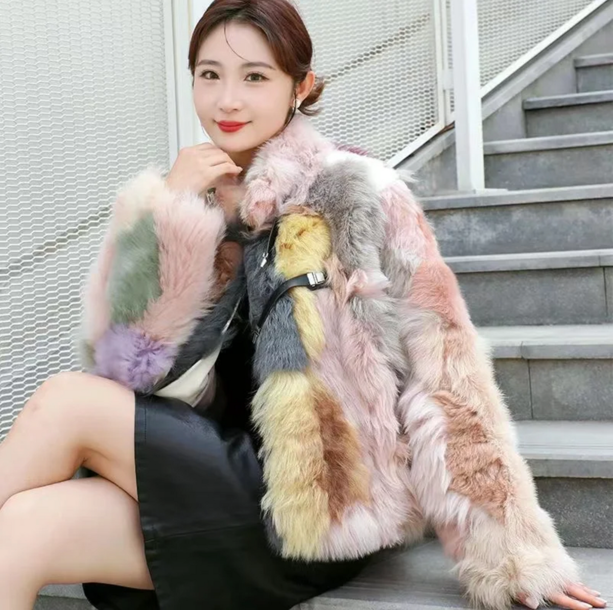 Oppy Fur Overcoat