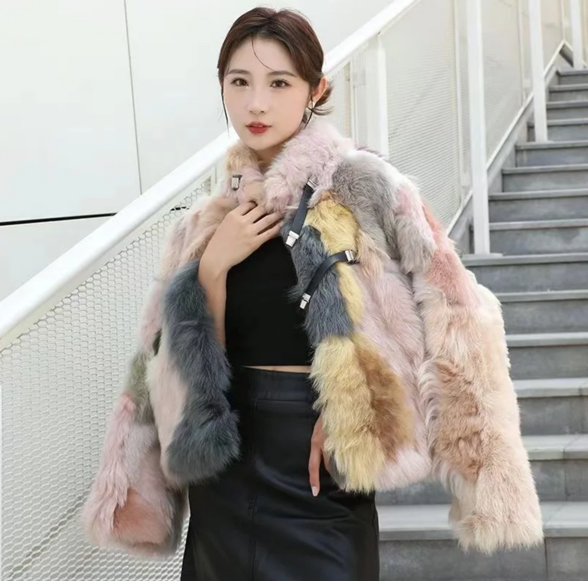 Oppy Fur Overcoat