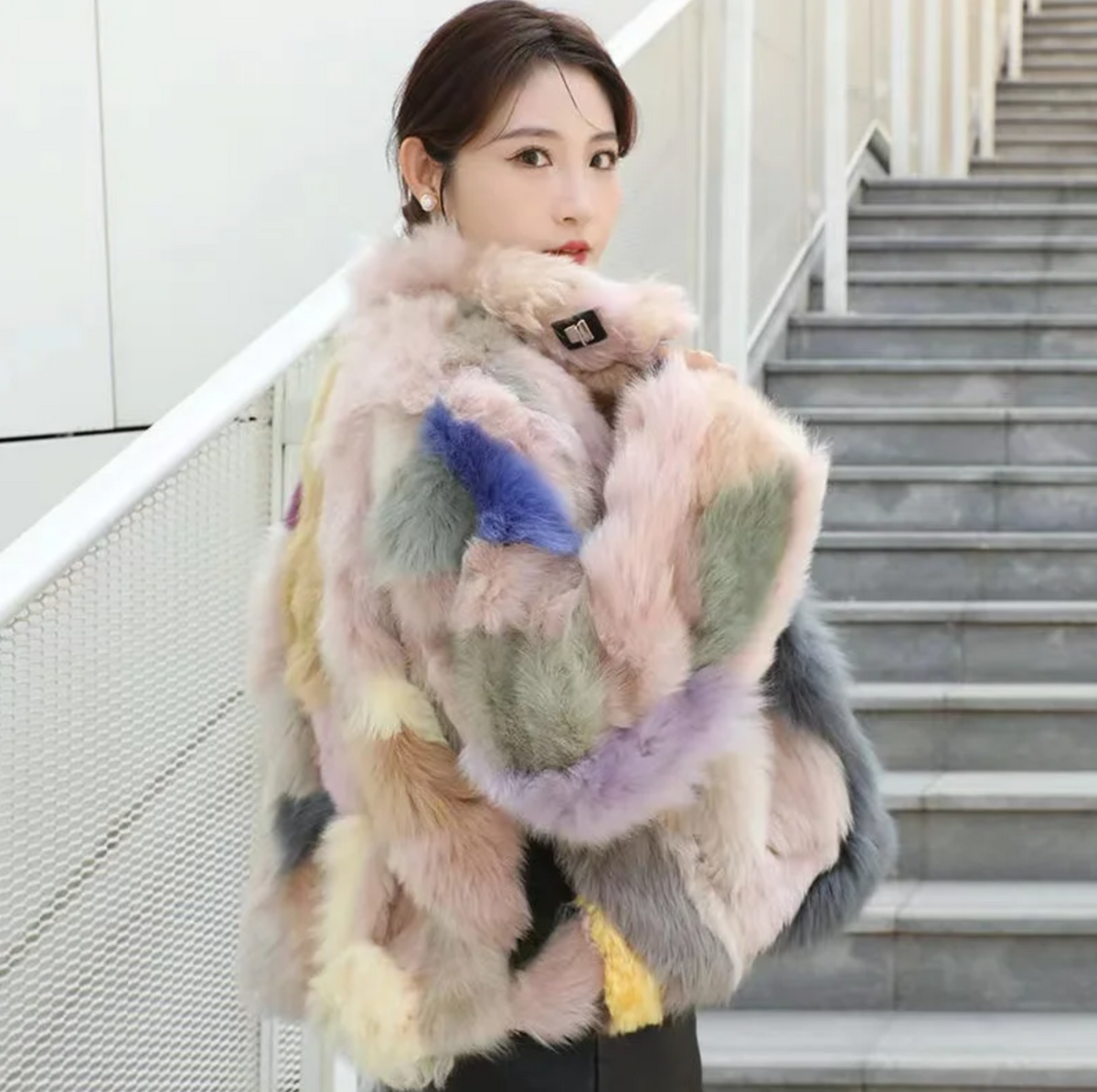 Oppy Fur Overcoat