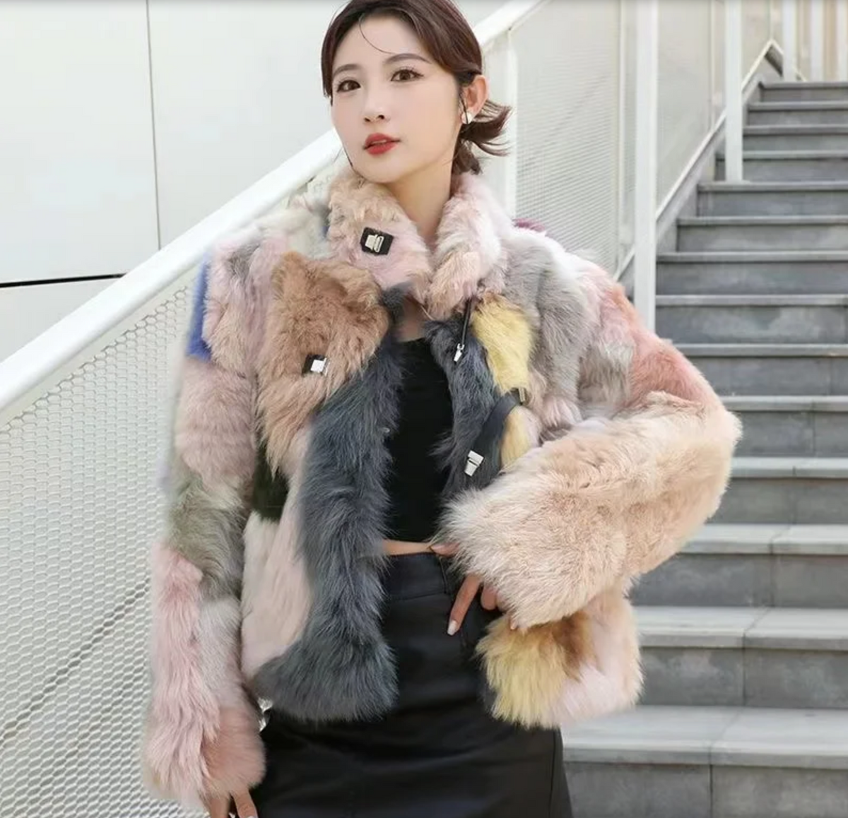 Oppy Fur Overcoat