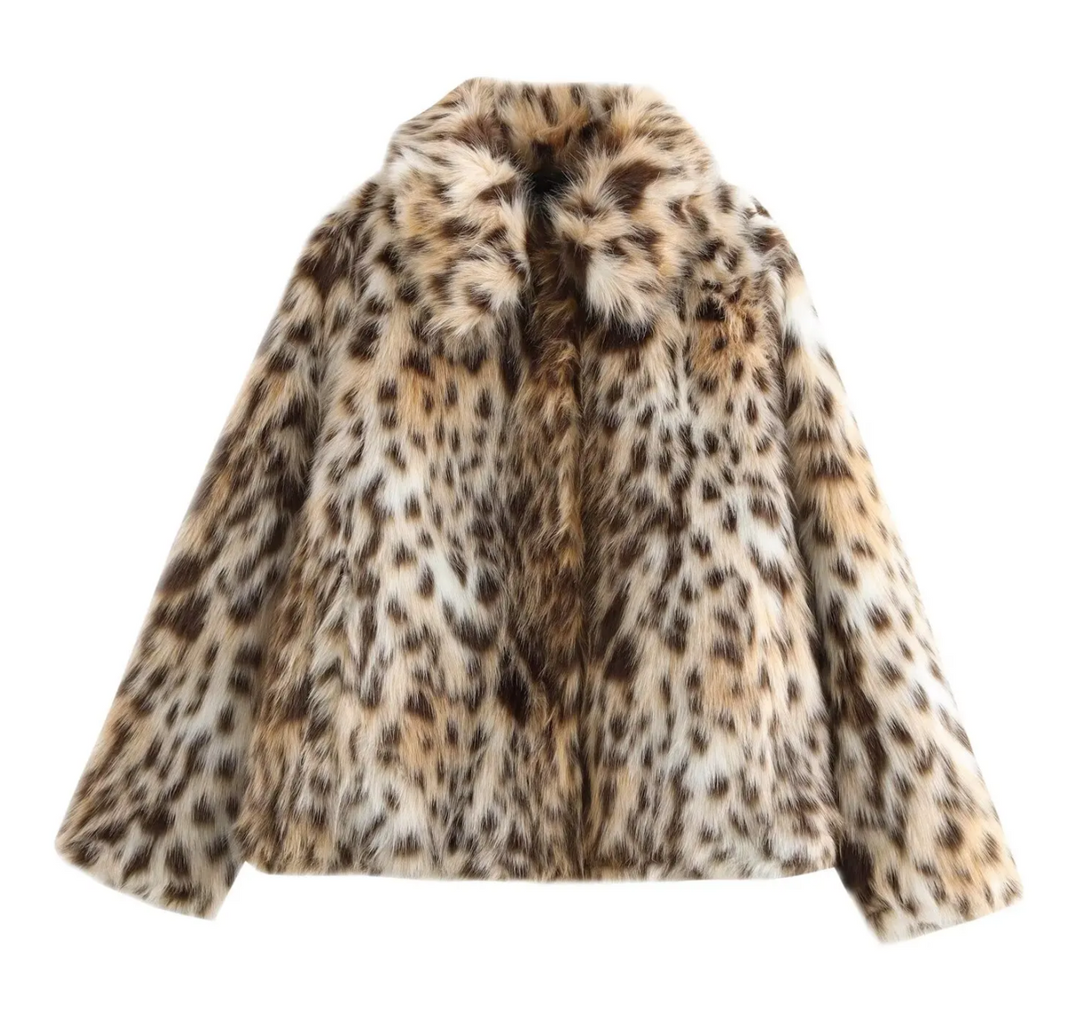 Bazaleas Animal Print Coat