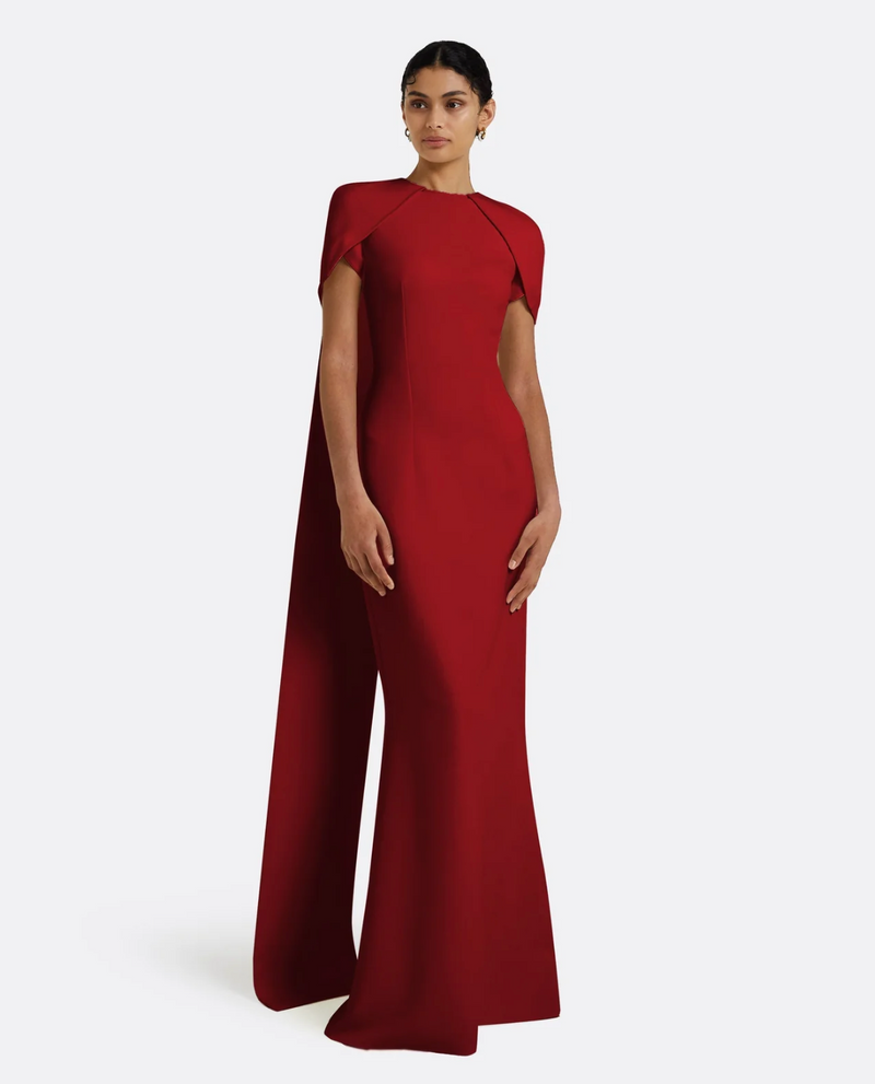 Woman wearing the Old Money Collection Couture Treeya Gown