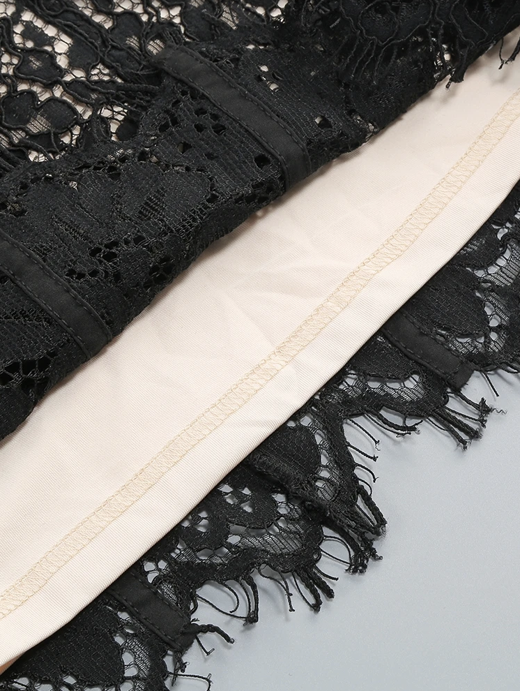 the Black Tie Lace Midi