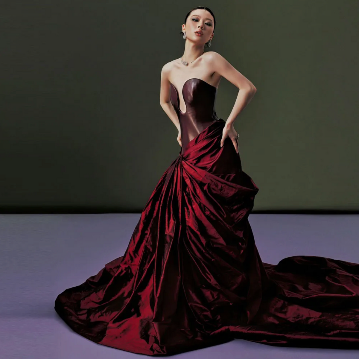 A Midnight Soiree couture gown