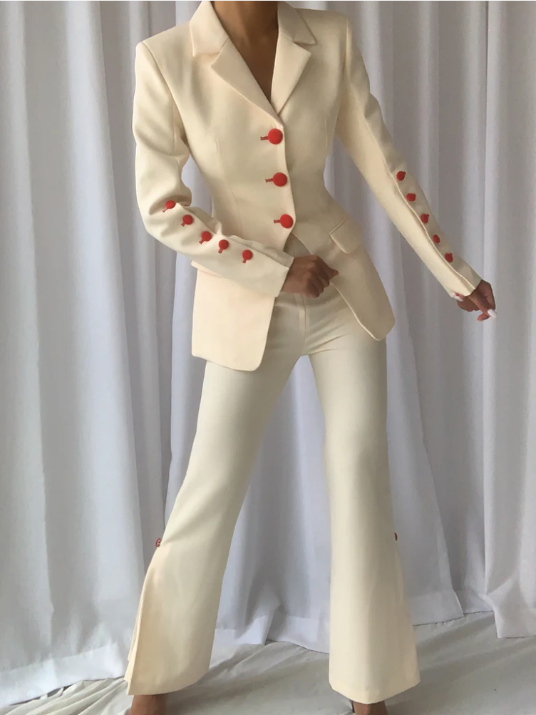 Red Button Ivory Blazer Trousers Two Piece Set