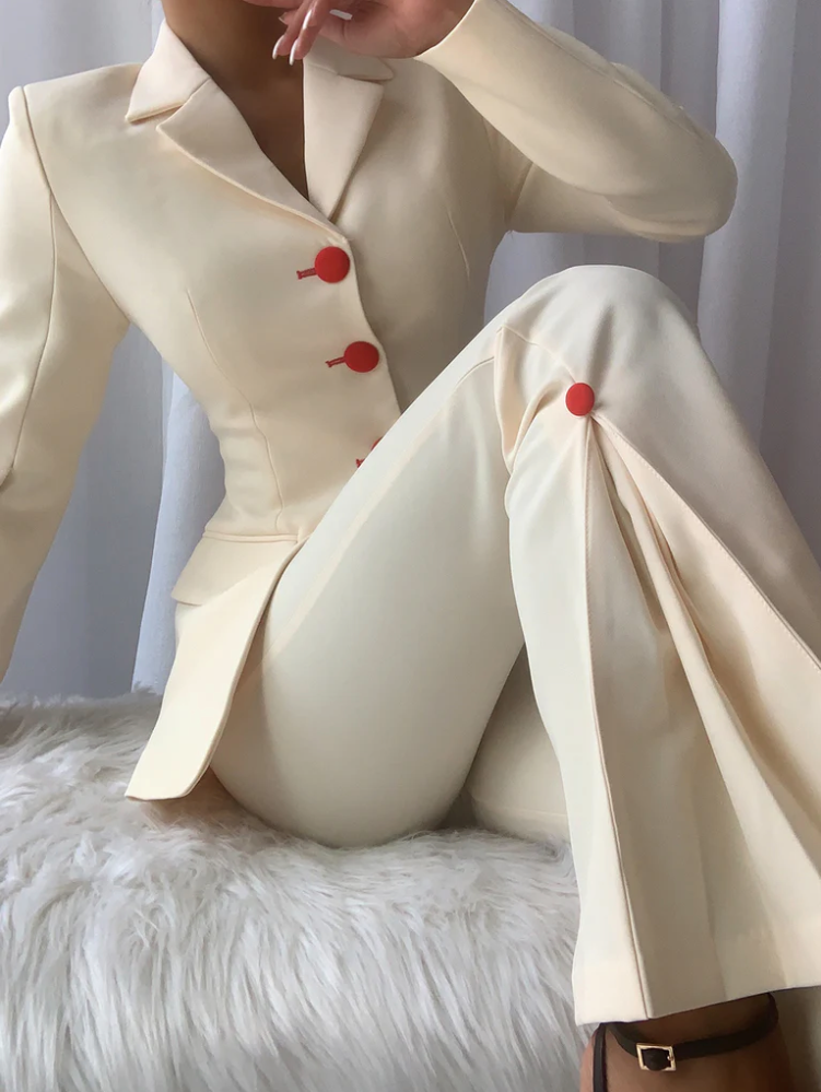 Red Button Ivory Blazer Trousers Two Piece Set