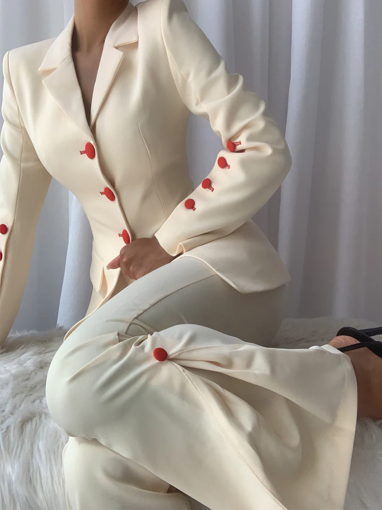 Red Button Ivory Blazer Trousers Two Piece Set