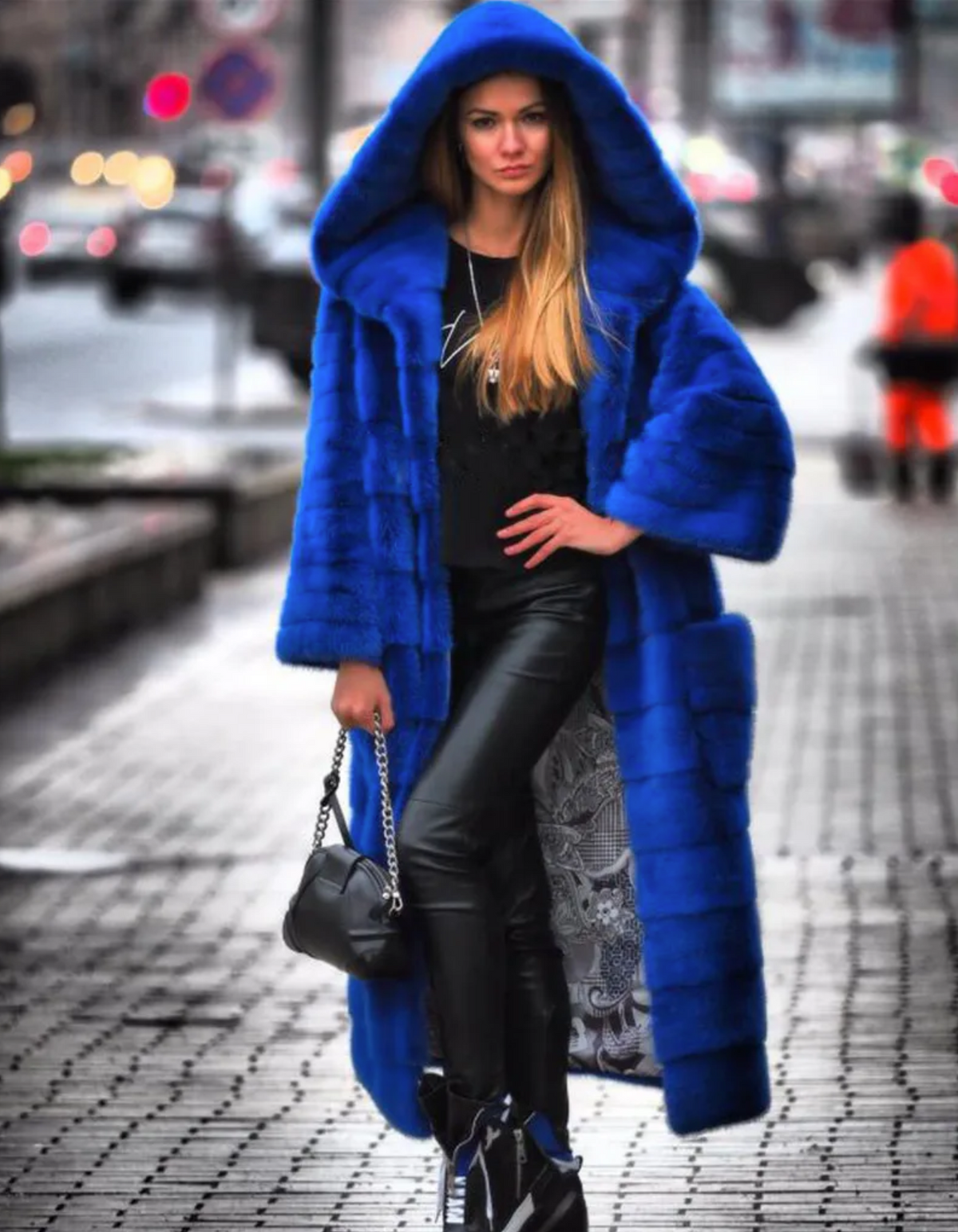 Isabella Hooded Fur Coat