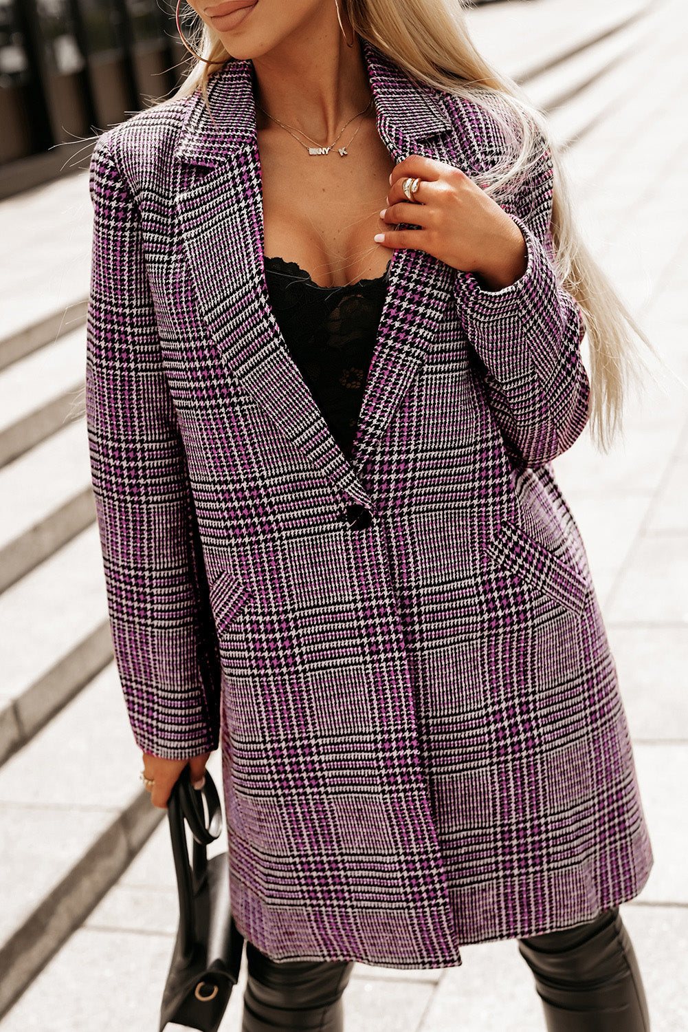 Montrose Plaid Midi Coat