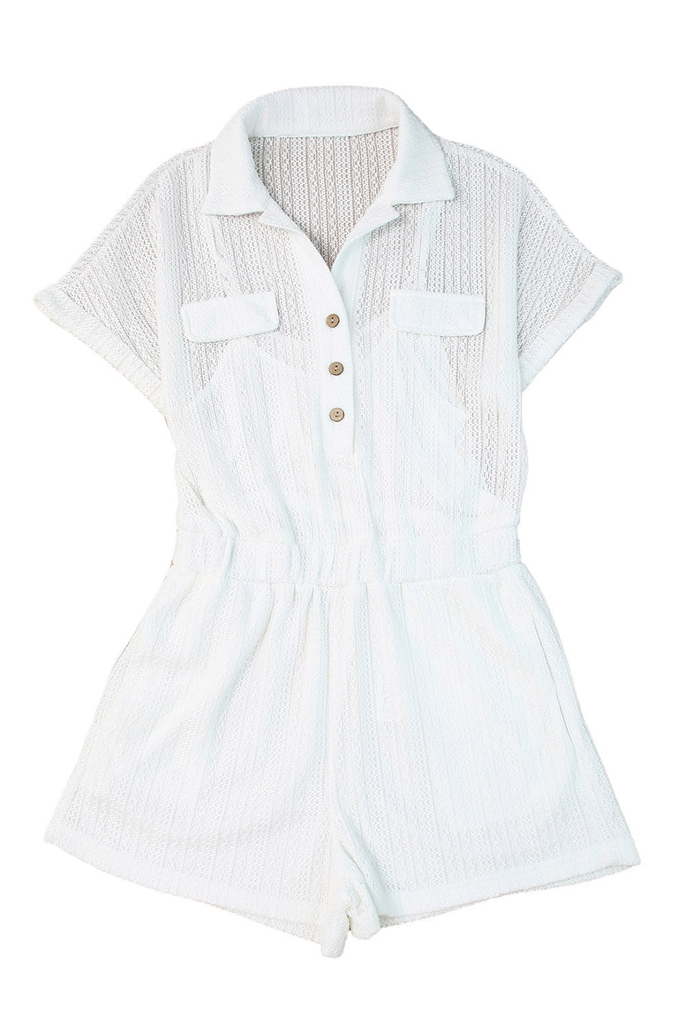 Sheer Pocketed Romper