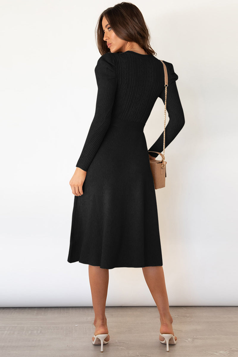 Rochester Tie Waist Sweater Dress