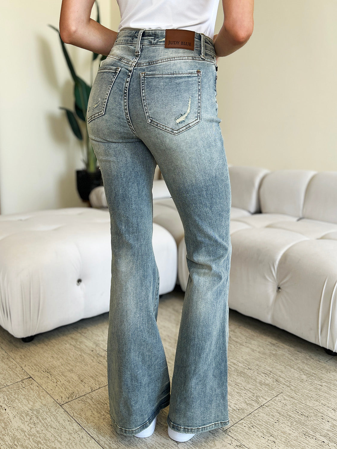 Catalani High Waist Flare Jeans